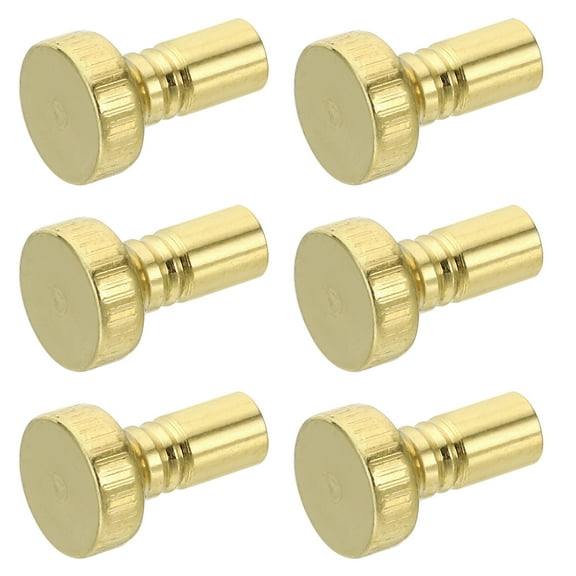 Uxcell Lamp Switch Knob Replacement, 6Pcs Metal On/Off Light Lamp, Gold Tone