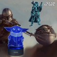 thumbnail image 3 of Star Wars Gift 3d Illusion Night Light, cuatro patrones y 7 colores cambiantes de decoración: regalos perfectos para fanáticos de Star Wars, niños y niñas Easter De,11 Feliz Sencillez, 3 of 5