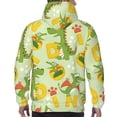thumbnail image 7 of Salouo Cartoon Dinosaurs Pattern Men's Fall Hoodie Sweatshirt,Sport Hoodie with Pockets for Men Pullover Casual Hooded Sweatshirt-XX-Large, 7 of 7