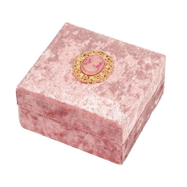 Joyero de terciopelo Organizador de joyas Estuche para guardar joyas Estuche para guardar joyas Caja del anillo