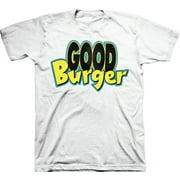 Mens Nickelodeon Good Burger Shirt - Retro Nick Good Burger tee - Classic Nick Graphic T-Shirt (White, Small)