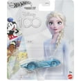 Hot Wheels Disney 100 Elsa Character Car, 164 Scale Collectible Toy