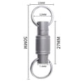thumbnail image 4 of Llavero bidireccional, anillo para coche, aleación de titanio ligera, accesorio para llave, regalo de vacaciones JShteea  Para Estrenar, 4 of 4