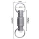 thumbnail image 4 of Llavero bidireccional, anillo para coche, aleación de titanio ligera, accesorio para llave, regalo de vacaciones Hugtrwg  Para estrenar, 4 of 4