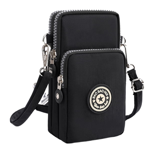 Nylon Bolso Hombro Pequeño Con Billetera Correa Ajustable para Mujeres ()