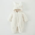 thumbnail image 3 of Hwmodou Baby Snowsuit Thick Jumpsuit Bunny Coat Boys Warm Girls Hooded Girls Jacket Outerwear Activites Bodysuits,0-24M, 3 of 3