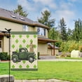 thumbnail image 2 of St. Patrick's Day Garden Flag Linen Outdoor Flag Green Truck Buffalo Plaid Shamrock Clover Yard Flags Double Sided House Flag for Home,indoor ,12.5''×18''in., 2 of 4
