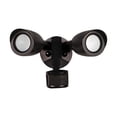 thumbnail image 1 of Ciata Projecteurs d'Éclairage pour l'Extérieur avec Détecteur de Mouvement, Tête de Balle DEL de 20 Watts, Double Tête, Conforme RoHS, Homologué IP65, 1900 Lumens, Protection contre les Surtensions 2KV et Détecteur de Mouvement, Fini Bronze – 4000K, 1 of 4