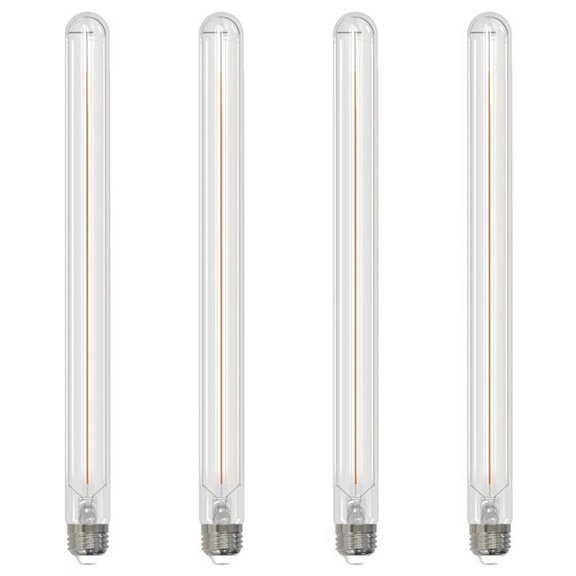 Bulbrite 862778 15 in. 5W T9 Shape 3000K Dimmable LED Bulb, Clear - Pack of 4