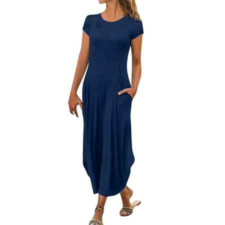 

Niuer Women Nightgown Dress Long Maxi Shirt Nightdress Ladies Pajamas Sleep Dress Lounge Wear Nightwear DressSize S-3XL
