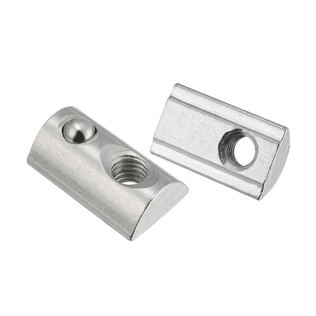 Unique Bargains Roll-In Spring M6 T Nut, Roll Ball Elastic Nuts for 4040 Series Aluminum Extrusion Profile, 4 Pcs