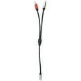 thumbnail image 5 of Tignapoo 3.5mm Stereo Audio Cable to Dual RCA Connectors, 0.3m Length, Gold-Plated, PVC Construction, Black Color for Mixing AV Amplifiers and Devices, 5 of 5