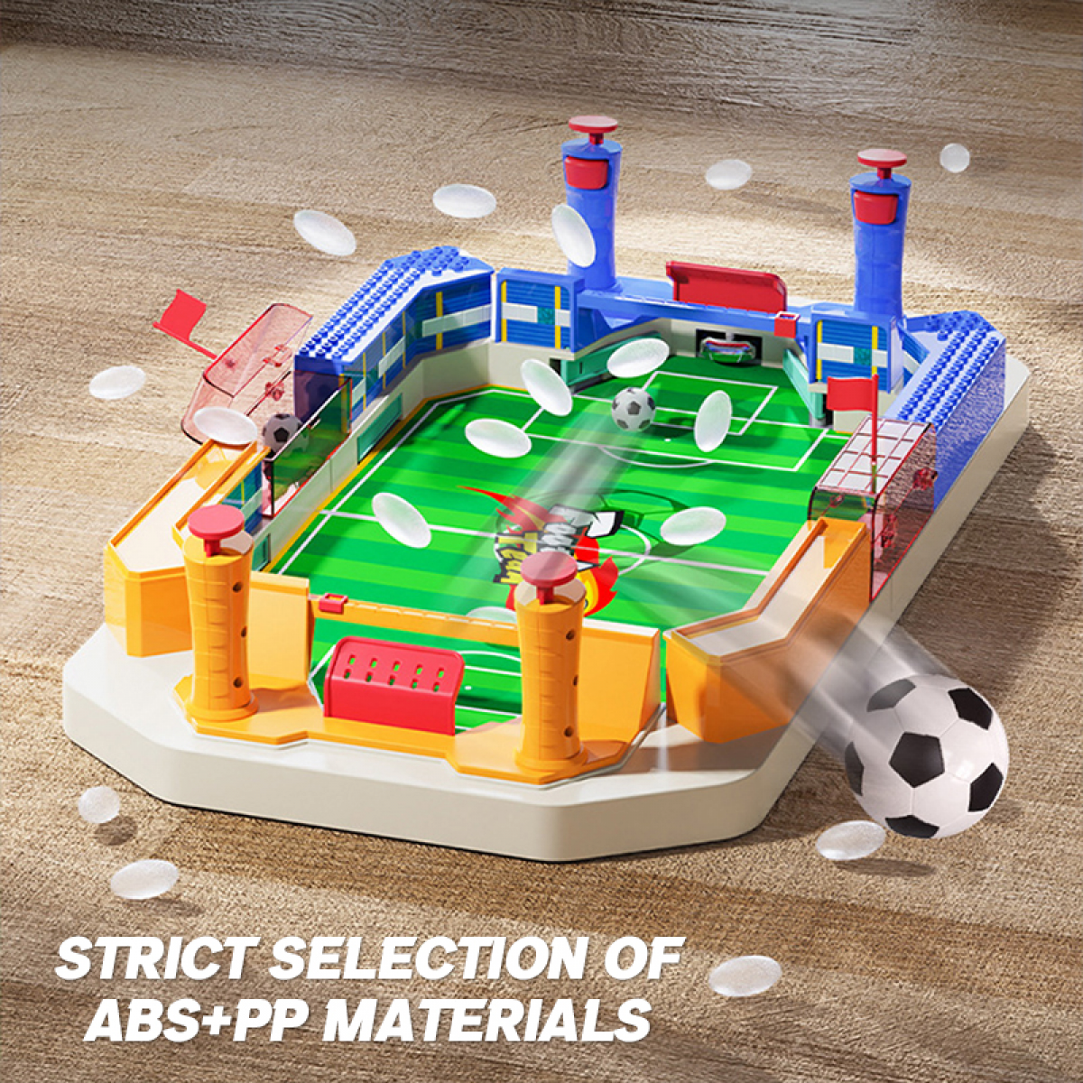 Tabletop Foosball Game for Kids Mini Soccer Board Game with Two Balls for Boys Girls Indoor Family Parties Sports Toys