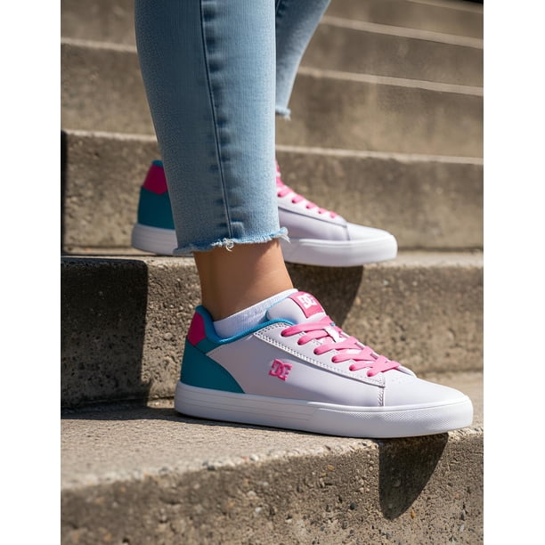 Tenis Dc Shoes Notch Para Mujer Color Rosa Modelo ADJS100128WHK