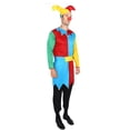 thumbnail image 4 of SJLDQY Carnival Mens Clown Dress Up Colorful Tops Pants With Hat Outfits Party Stage Performance Clothes Set, 4 of 6