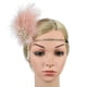 thumbnail image 5 of 2 diademas de los años 20 para danza. negro rosa Salvador Diadema de aleta, 5 of 7