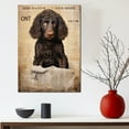 thumbnail image 3 of Irish Water Spaniel Dog Bathroom Decor - Funny Bathroom Decor Wall Art, Dog Bathroom Wall Art and Animal Canvas, Dog Bathroom Canvas, 3 of 4