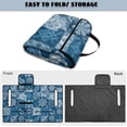 thumbnail image 5 of COEQINE Universal Golf Cart Seat Covers/Seat Blanket for EZGO Yamaha Club Car, Soft Seat Towel/Seat Cushions Folds Like a Bag for Easy Carry, Blue Vintage Patchwork Paisley Pattern, 5 of 8