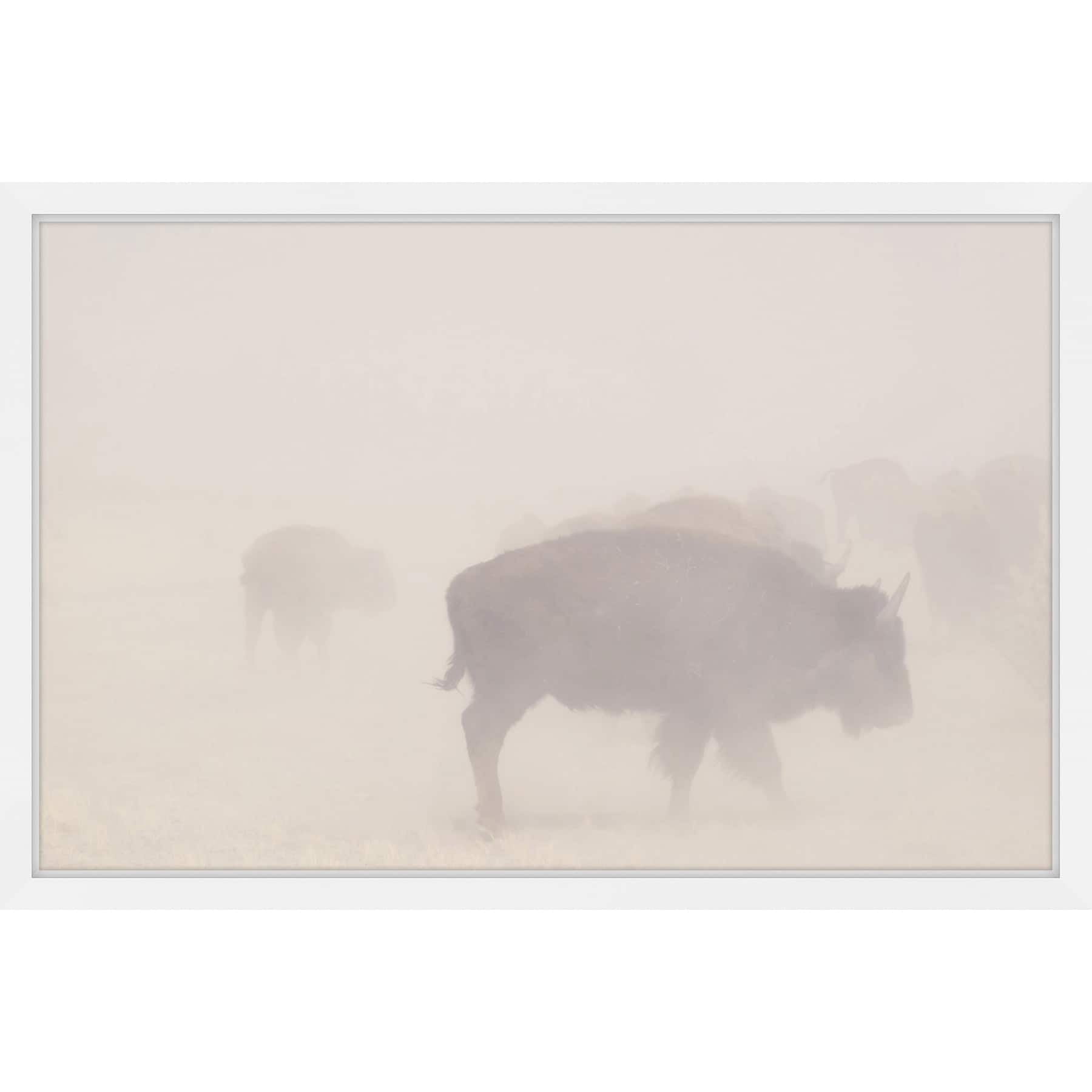 Marmont Hill "Herd in the Fog" Framed Painting Print
