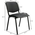 thumbnail image 3 of VINGLI Grey Waiting Room Chairs, 5-Pack PU Church Chairs Conference Room Chairs Stackable Chairs, Office Guest Chairs & Reception Chairs Stacking Chairs for Meeting, Office Lobby, Simple&Space-Saving, 3 of 9