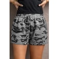 thumbnail image 3 of DYMADE Women Casual Rubber Band Waist Camo Sports Shorts, 3 of 5