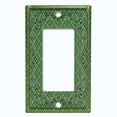 thumbnail image 5 of Metal Light Switch Plate Cover Green Plaid Paisley Bandana Tile Pattern TIL075, 5 of 13