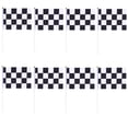 thumbnail image 3 of MasteelfCA 24pcs 14x21cm Checkered Racing Polyester Flags with Stick Black and White Grid Hand Flag, 3 of 8