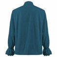 thumbnail image 3 of Shirt Medieval Pirate, Poet Blouse Long, Sleeve Historical Top, Renaissance Shirt, Gothic Victorian Ruffle Shirt Medieval Pirate Poet Blouse Long Sleeve Historical Top for Costume Party, Blue XXL, 3 of 6