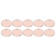 thumbnail image 4 of 20 piezas colgantes redondos de acero inoxidable, etiquetas para perros DIY con agujero, accesorio para hacer joyas, oro rosa, 12mm, 4 of 5