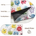 thumbnail image 6 of Round Rug 4Ft Washable Non-Slip, Colorful Monsters Circle Area Rugs for Living Room Bedroom, Abstract Cartoon Cute Artistic Funny Indoor Floor Mats Carpet Runner for Home Decor Aesthetic, 6 of 8