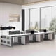 thumbnail image 2 of Studying Conference Office Desks Wooden Multifunctional Keyboard Drawers Office Desks Standing Executive Scrivania Furnitures My Lux Decor Round, 2 of 20