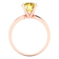 thumbnail image 4 of Clara Pucci 14K Rose Gold 2ct Citrine Solitaire Ring for Women, 4 of 8