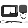 thumbnail image 2 of Waterproof Case for Action Camera Waterproof Kit with 2pcs Silicone Protectors + 3pcs Tempered Glasses + 3pcs Filters + 12pcs Anti-fog Plates + Cleaning Kit + Storage Case Compatible with GoPro Hero, 2 of 8