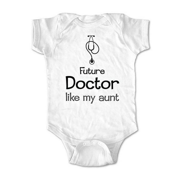 Future Doctor like my Aunt - wallsparks cute & funny Brand - baby one piece bodysuit - Great baby shower gift!