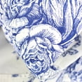 thumbnail image 2 of Melange Home Printed Floral Design Cotton Collection Sheet Set and Pillowcases Toile Navy - King, 2 of 5