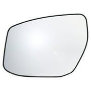 33286 - Fit System Driver Side Heated Mirror Glass w/ backing plate, Nissan Sentra, Altima 13-18, Maxima SV/SL/S 16-18, Maxima Platinum/SR 16-17, w/o Blind Spot & auto dimming, 5" x 6 9/16" x 7 5/8"