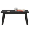 Mainstays Wood Rectangle Coffee Table, Black Finish