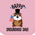thumbnail image 4 of Inktastic Happy Groundhog Day February Boys or Girls Baby Bib, 4 of 4