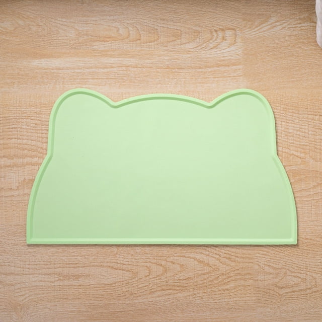 Silicone Cat Feeding Mat Non- Pet Bowl Placemat for Dogs and Cats Easy Clean Food Spill Protector