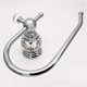 thumbnail image 4 of Crystal Toilet Paper Holder, Polished Chrome Tissue Paper Holder Silver Bathroom Toilet Roll Hanger Wall Mounted 19*10.2*7.7cm, 4 of 5