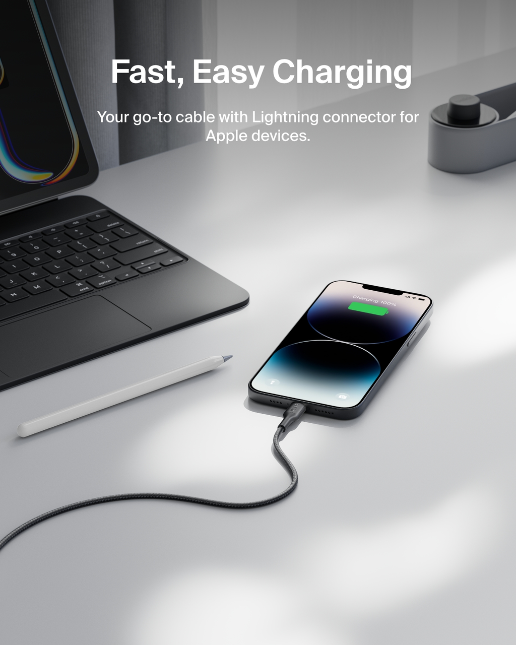 Belkin BoostCharge Pro USB-A to Lightning Cable 10 ft photo 3