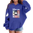 thumbnail image 3 of NEBWOAK Boys Girls Halloween Ghost Hoodie, Blue Spooky Era Graphic Pullover Sweatshirt for Fall Casual Wear,Size 2-3T, 3 of 5