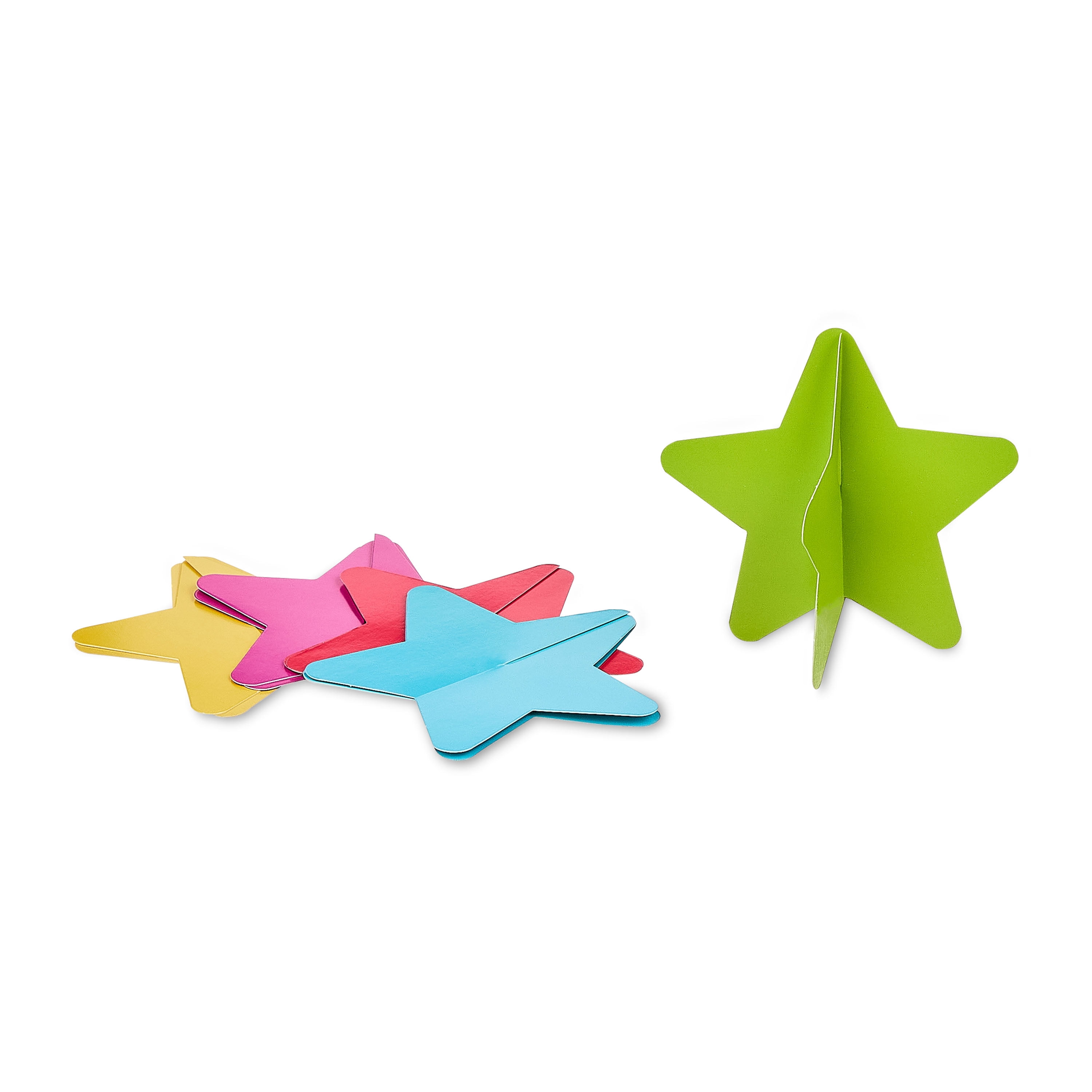 Stars and Rainbow Paper Honeycomb Table Centerpiece Decorations, 7 Pieces, by Way To Celebrate