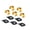 Gold, variant on Lightweight Strong Mountain Bike Hose Guide Clamp Seat Tool Easy installs Modest Brake Shifter Hoses Guide Clamp