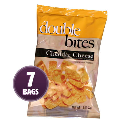 Weight Loss Systems - Cheddar Cheese Double Bites - High Protein Snack - Low Calorie - Low Fat - Diet Chip - Gluten Free - 7