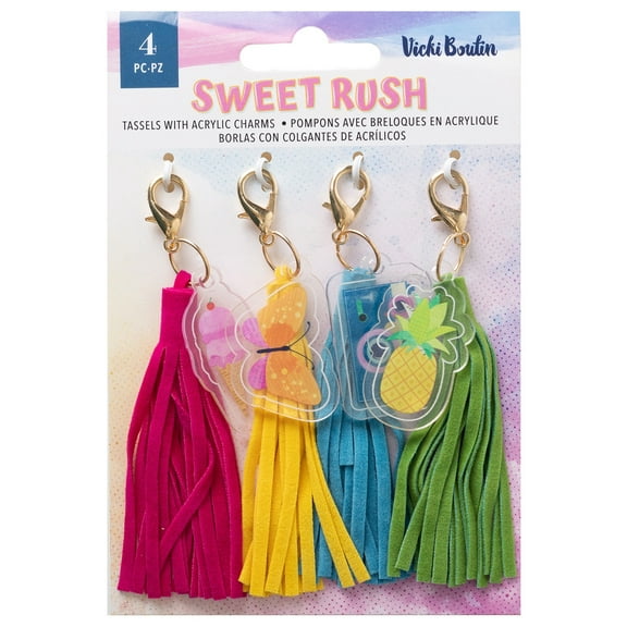 Vicki Boutin Sweet Rush Tassels 4/Pkg-4 Pieces