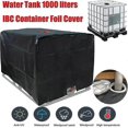 thumbnail image 2 of Black/green Ibc Water Tank Protective Cover, 1000l Anti-uv Dust Cover For Container Rainwater Catch Tank Tarpaulin Protective Uv Film,a, 2 of 4