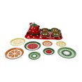 thumbnail image 4 of OULII Childrens Afternoon Tea Toys Red Tinplate Kids Tea Toy Set for Role-playing Games 1 Set, 4 of 8