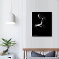 thumbnail image 3 of ARISTURING Black Wall Art - Woman Sexy Body Lines Fantasy Picture for Living Room Modern Wall Decoration for Bedroom - Stretched Canvas Prints Giclee Artwork, 16x20 inch, 3 of 4