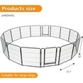 thumbnail image 3 of BestPet Parc pour Chien de 32 Pouces, Enclos d'Exercice pour Animal à 16 Panneaux, Serrure de Porte et de Gravité, pour Usage Intérieur Extérieur, VR, Camping, Cour, Noir, 3 of 7